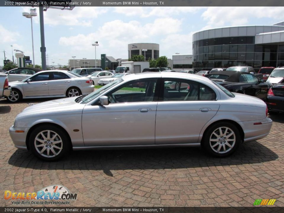 2002 Jaguar S-Type 4.0 Platinum Metallic / Ivory Photo #10