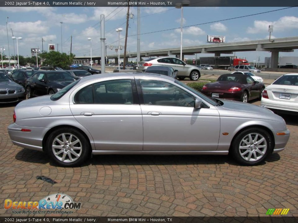 2002 Jaguar S-Type 4.0 Platinum Metallic / Ivory Photo #14