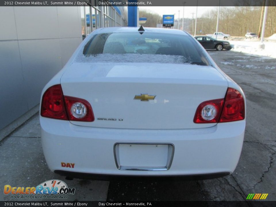 2012 Chevrolet Malibu LT Summit White / Ebony Photo #4