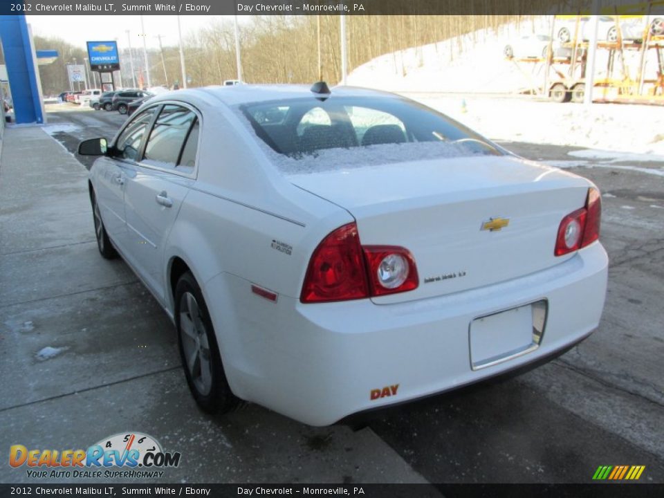 2012 Chevrolet Malibu LT Summit White / Ebony Photo #5
