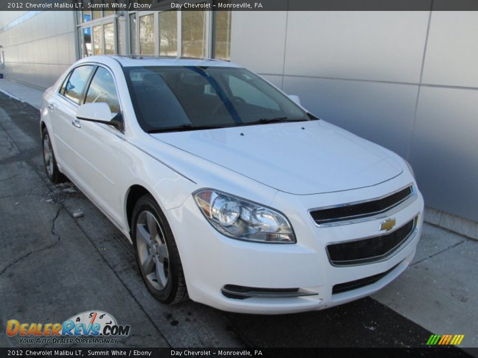2012 Chevrolet Malibu LT Summit White / Ebony Photo #8