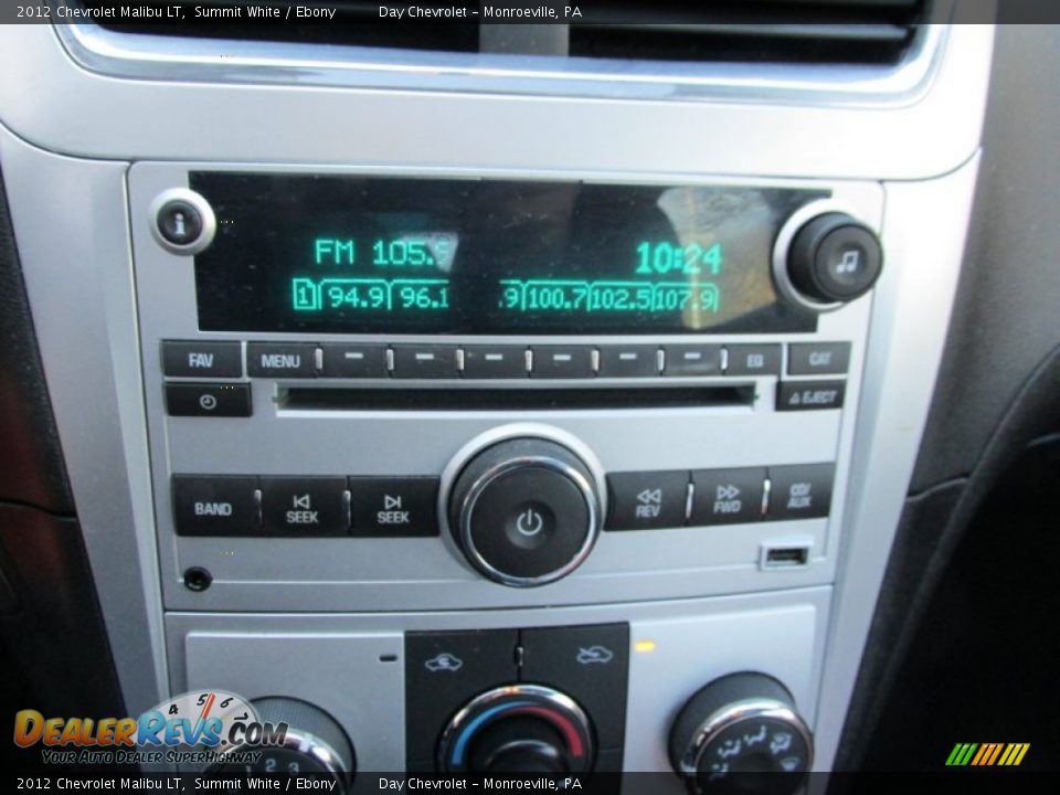 2012 Chevrolet Malibu LT Summit White / Ebony Photo #14