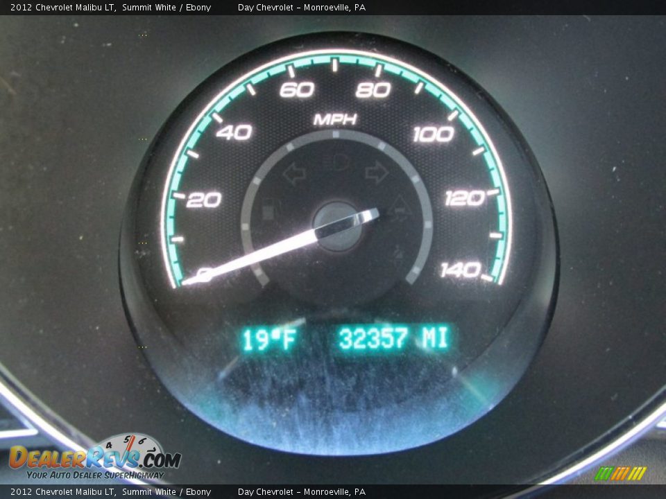 2012 Chevrolet Malibu LT Summit White / Ebony Photo #20