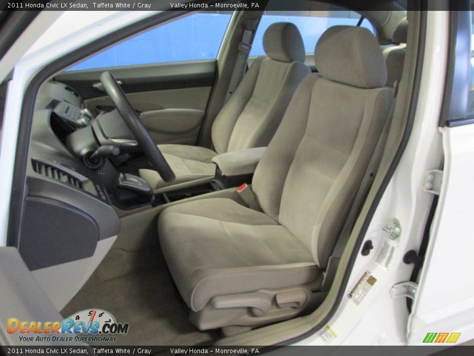 2011 Honda Civic LX Sedan Taffeta White / Gray Photo #9