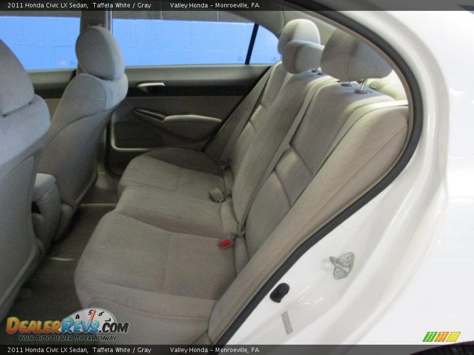 2011 Honda Civic LX Sedan Taffeta White / Gray Photo #10