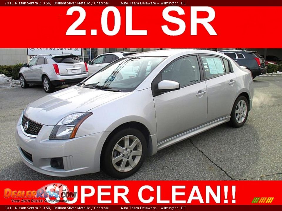 2011 Nissan Sentra 2.0 SR Brilliant Silver Metallic / Charcoal Photo #1