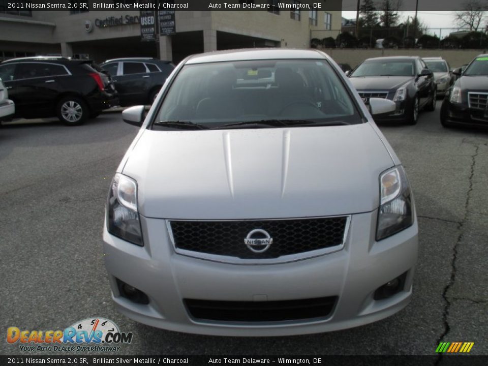 2011 Nissan Sentra 2.0 SR Brilliant Silver Metallic / Charcoal Photo #3