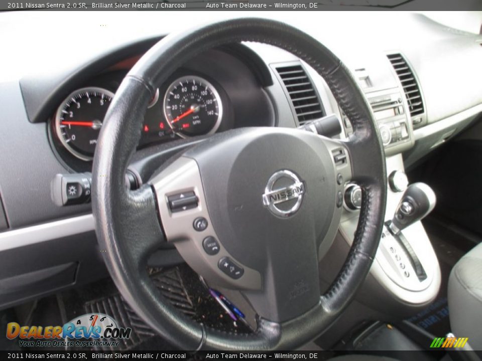 2011 Nissan Sentra 2.0 SR Brilliant Silver Metallic / Charcoal Photo #10