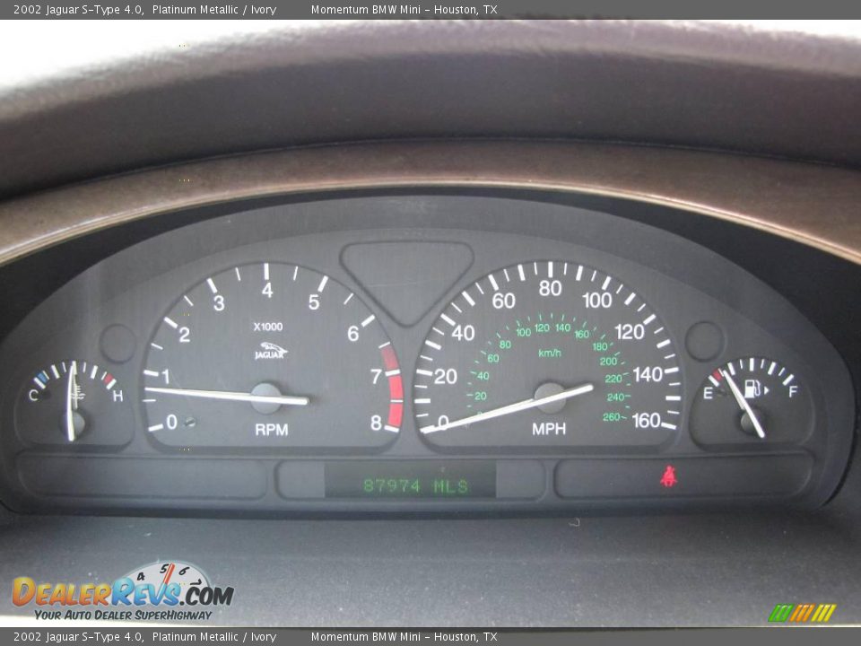 2002 Jaguar S-Type 4.0 Platinum Metallic / Ivory Photo #31