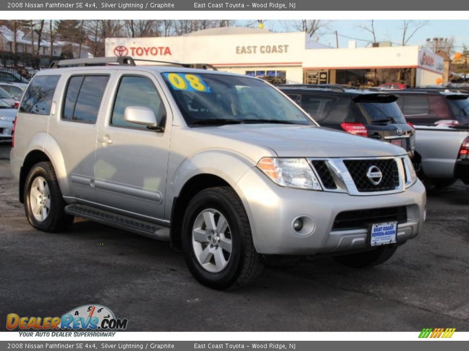 2008 Nissan Pathfinder SE 4x4 Silver Lightning / Graphite Photo #1