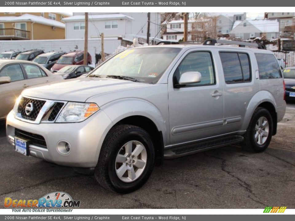 2008 Nissan Pathfinder SE 4x4 Silver Lightning / Graphite Photo #3