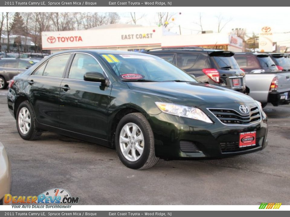 2011 Toyota Camry LE Spruce Green Mica / Bisque Photo #1