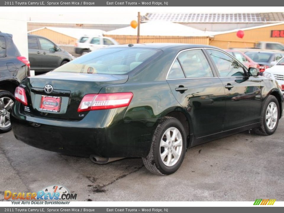 2011 Toyota Camry LE Spruce Green Mica / Bisque Photo #4