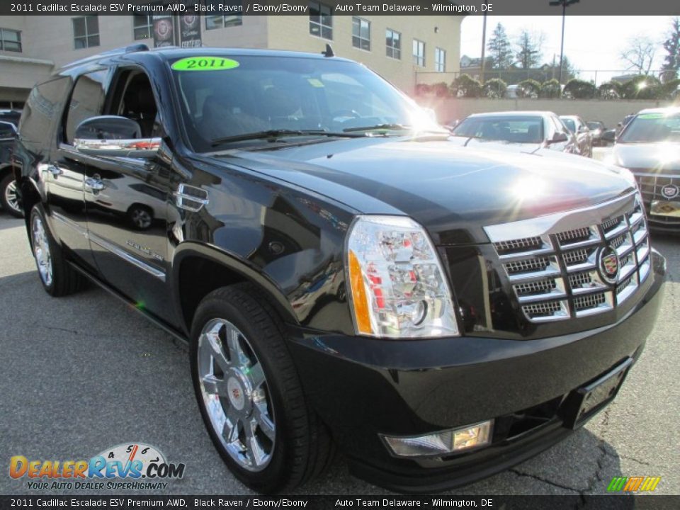 2011 Cadillac Escalade ESV Premium AWD Black Raven / Ebony/Ebony Photo #8