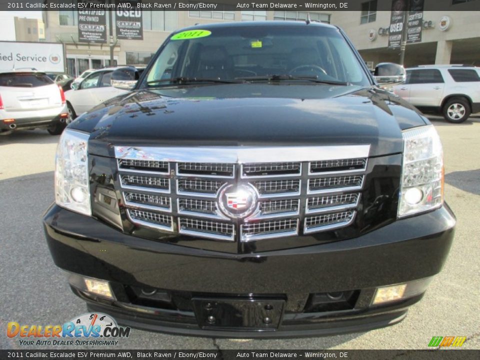 2011 Cadillac Escalade ESV Premium AWD Black Raven / Ebony/Ebony Photo #9