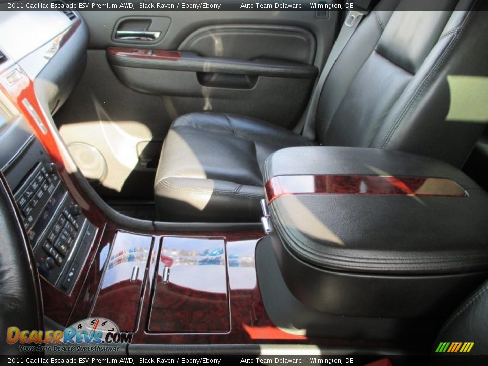 2011 Cadillac Escalade ESV Premium AWD Black Raven / Ebony/Ebony Photo #15
