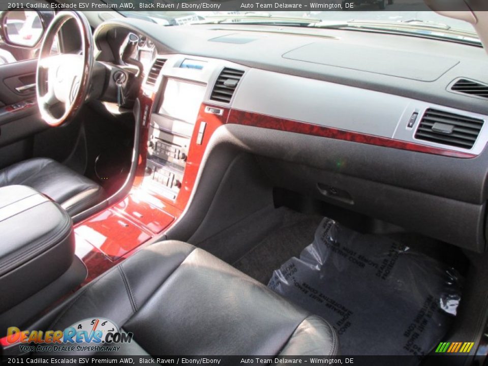 2011 Cadillac Escalade ESV Premium AWD Black Raven / Ebony/Ebony Photo #16