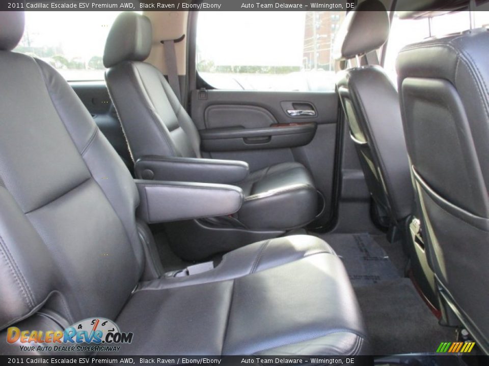 2011 Cadillac Escalade ESV Premium AWD Black Raven / Ebony/Ebony Photo #18