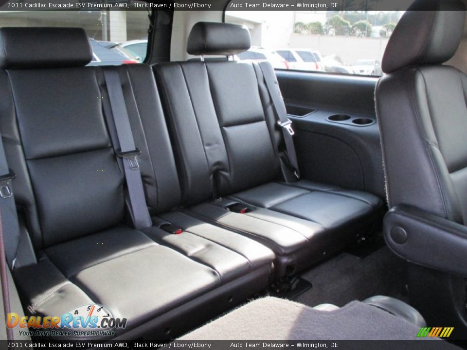2011 Cadillac Escalade ESV Premium AWD Black Raven / Ebony/Ebony Photo #19