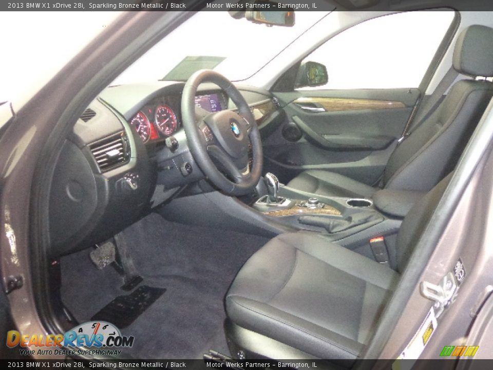 Black Interior - 2013 BMW X1 xDrive 28i Photo #20