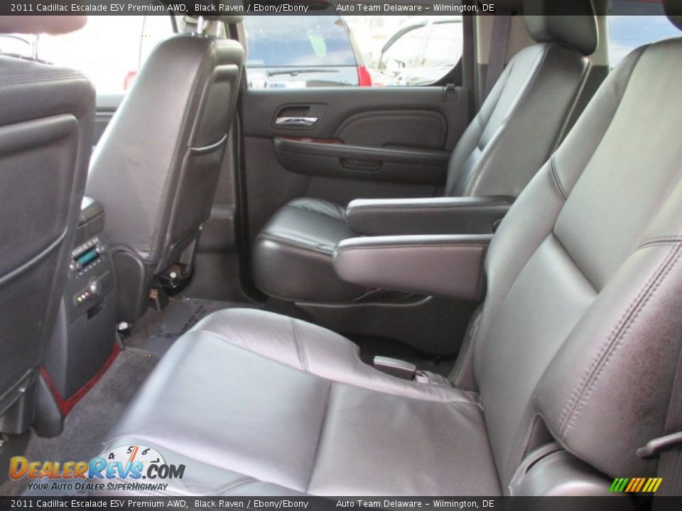 2011 Cadillac Escalade ESV Premium AWD Black Raven / Ebony/Ebony Photo #23