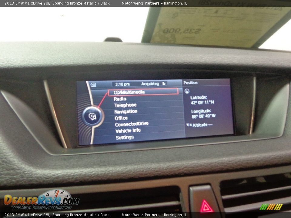 2013 BMW X1 xDrive 28i Sparkling Bronze Metallic / Black Photo #23