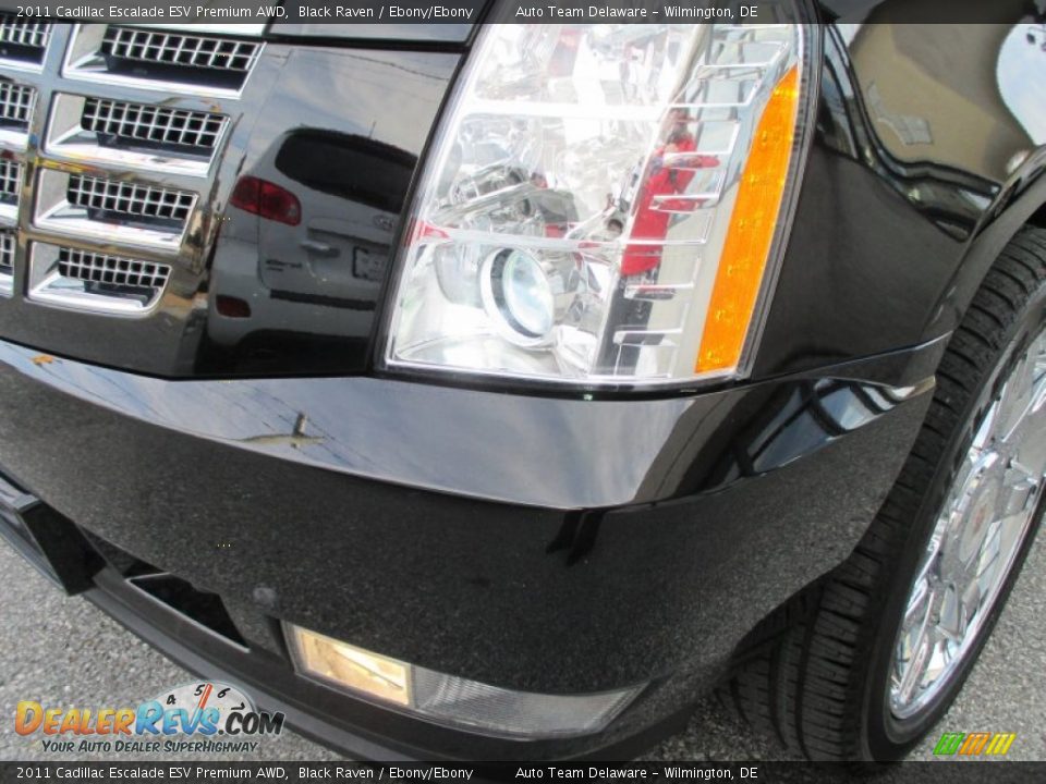2011 Cadillac Escalade ESV Premium AWD Black Raven / Ebony/Ebony Photo #29