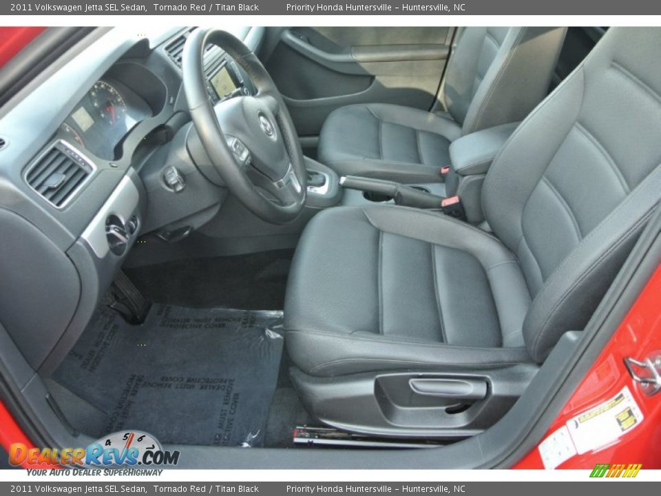 2011 Volkswagen Jetta SEL Sedan Tornado Red / Titan Black Photo #8