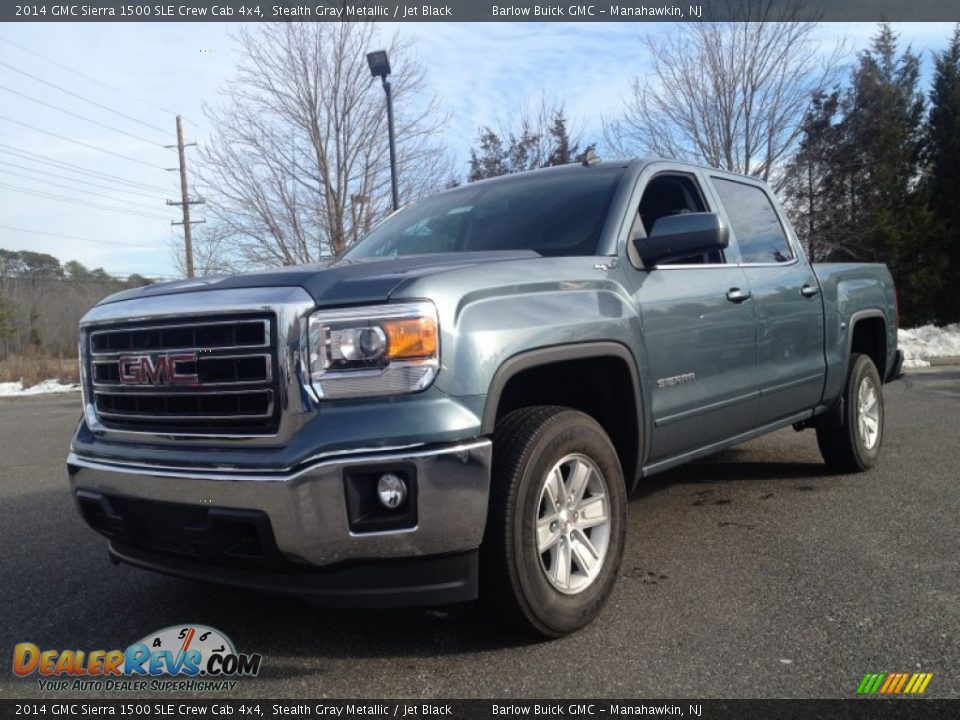 2014 GMC Sierra 1500 SLE Crew Cab 4x4 Stealth Gray Metallic / Jet Black Photo #1