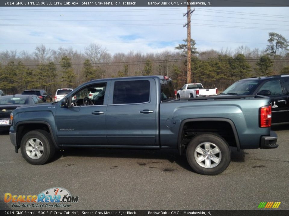 2014 GMC Sierra 1500 SLE Crew Cab 4x4 Stealth Gray Metallic / Jet Black Photo #3