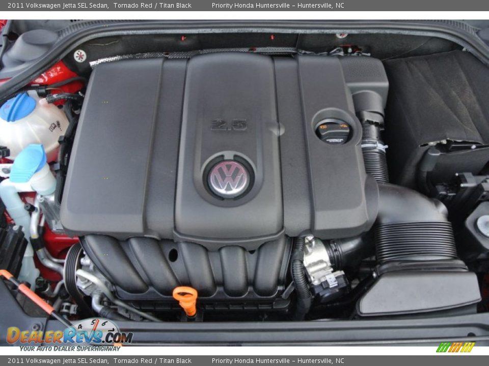 2011 Volkswagen Jetta SEL Sedan Tornado Red / Titan Black Photo #25