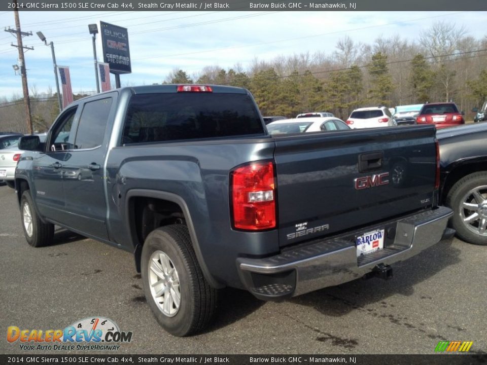 2014 GMC Sierra 1500 SLE Crew Cab 4x4 Stealth Gray Metallic / Jet Black Photo #4