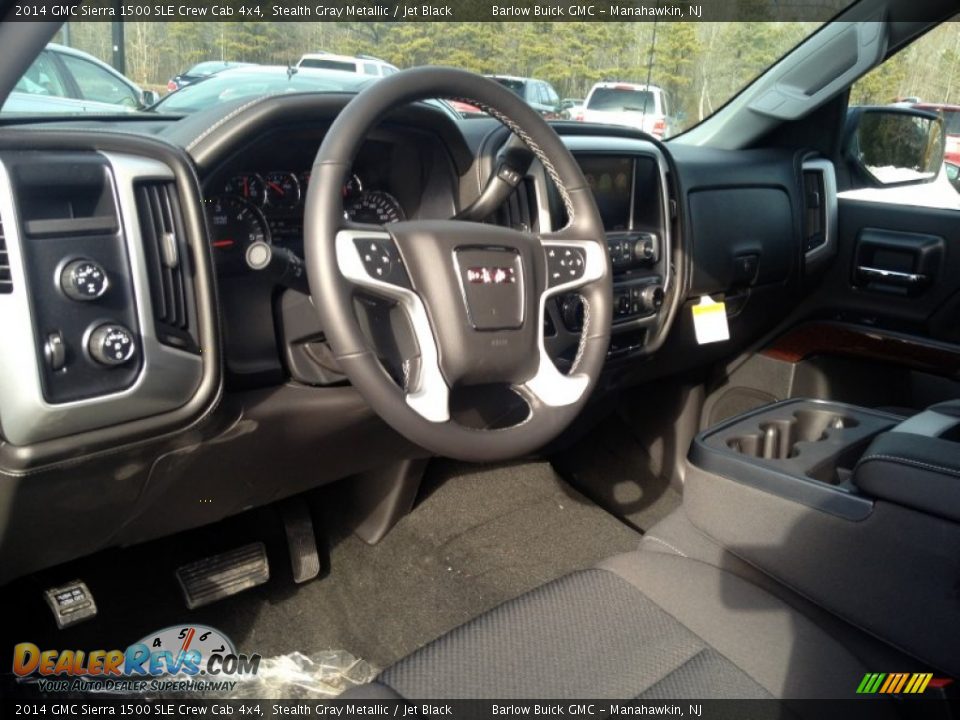 2014 GMC Sierra 1500 SLE Crew Cab 4x4 Stealth Gray Metallic / Jet Black Photo #8