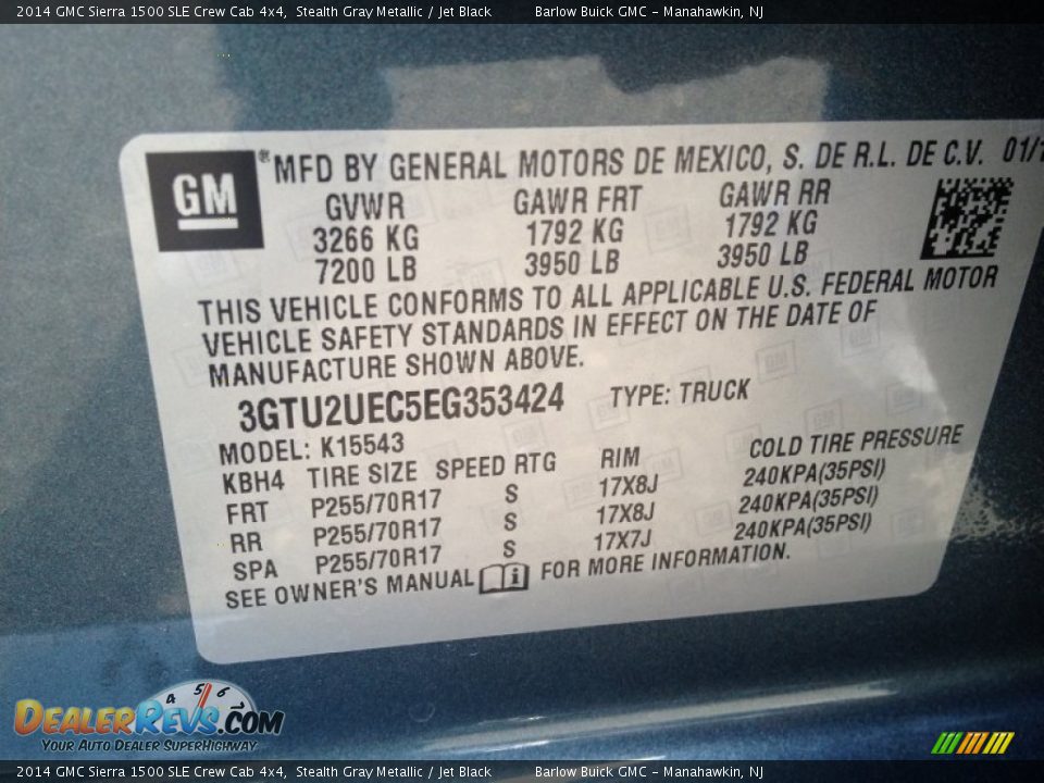 2014 GMC Sierra 1500 SLE Crew Cab 4x4 Stealth Gray Metallic / Jet Black Photo #9