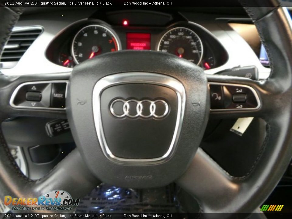 2011 Audi A4 2.0T quattro Sedan Ice Silver Metallic / Black Photo #14