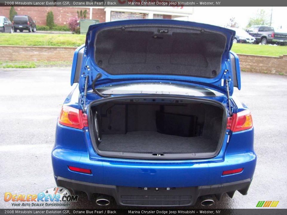 2008 Mitsubishi Lancer Evolution GSR Octane Blue Pearl / Black Photo #20