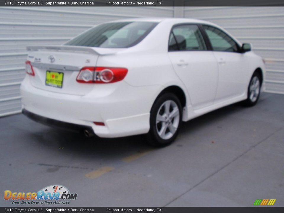 2013 Toyota Corolla S Super White / Dark Charcoal Photo #4