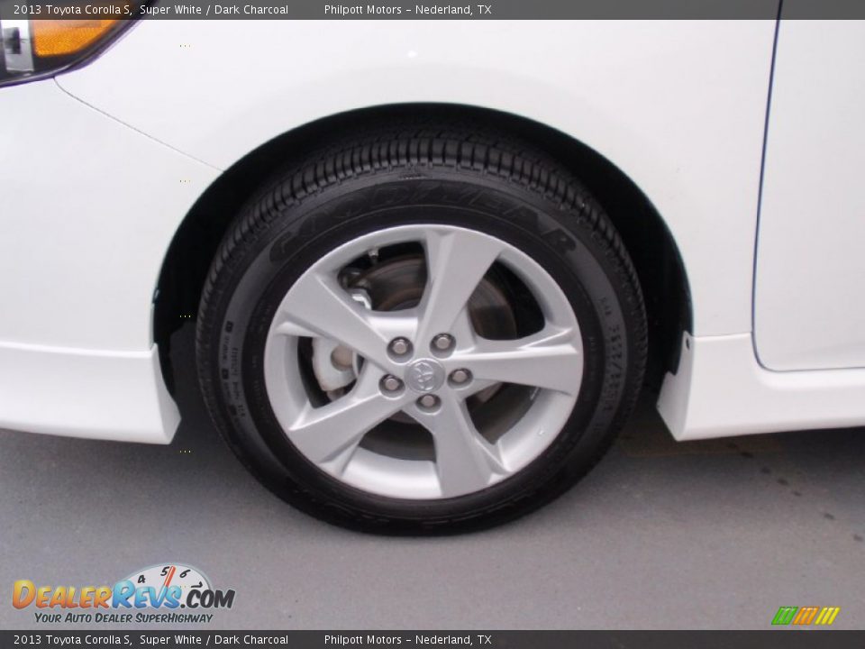 2013 Toyota Corolla S Super White / Dark Charcoal Photo #14