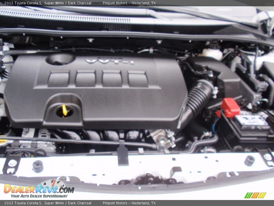 2013 Toyota Corolla S Super White / Dark Charcoal Photo #22