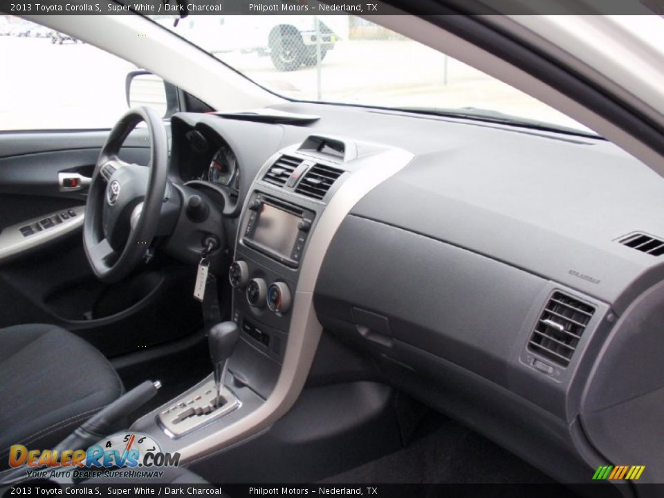 2013 Toyota Corolla S Super White / Dark Charcoal Photo #24