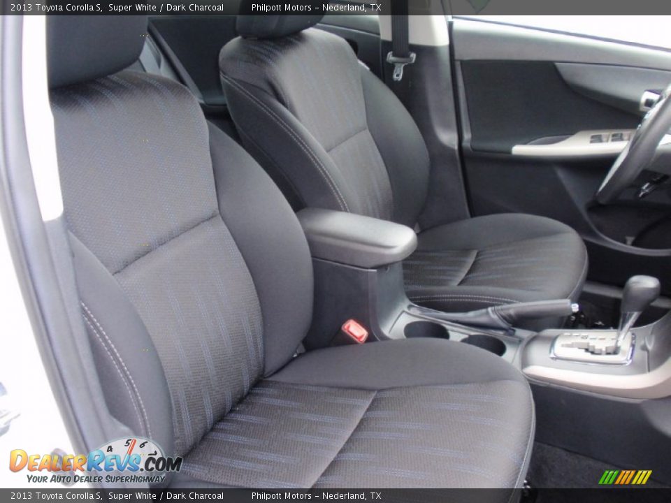 2013 Toyota Corolla S Super White / Dark Charcoal Photo #25