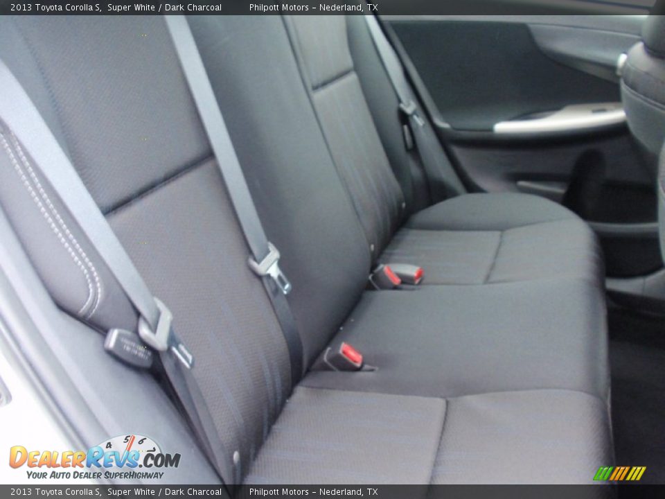 2013 Toyota Corolla S Super White / Dark Charcoal Photo #28