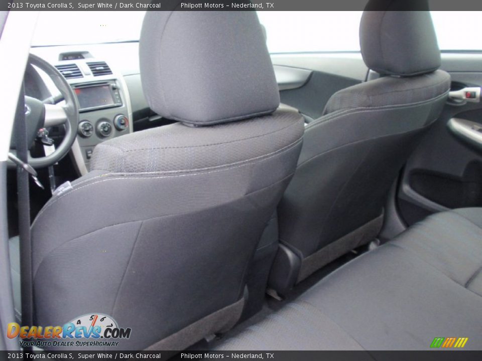 2013 Toyota Corolla S Super White / Dark Charcoal Photo #31