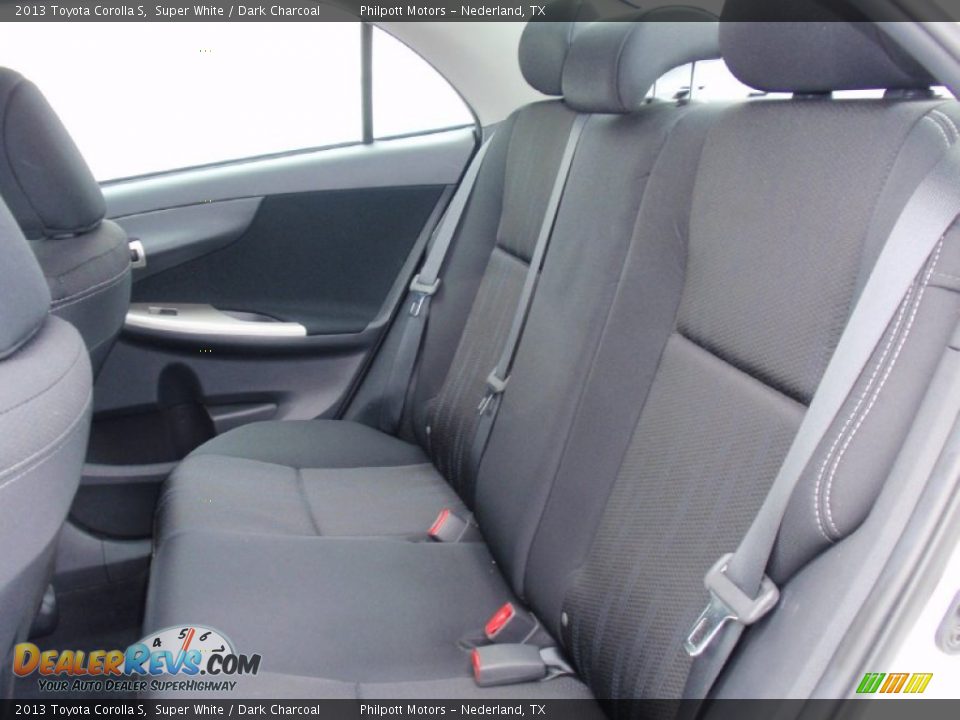 2013 Toyota Corolla S Super White / Dark Charcoal Photo #32