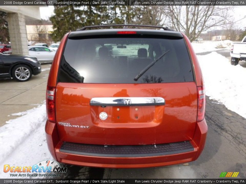 2008 Dodge Grand Caravan SXT Sunburst Orange Pearl / Dark Slate/Light Shale Photo #7