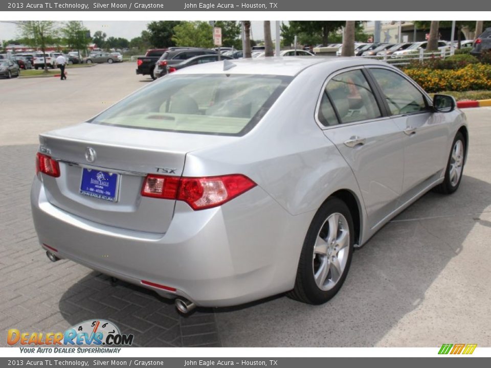 2013 Acura TL Technology Silver Moon / Graystone Photo #7