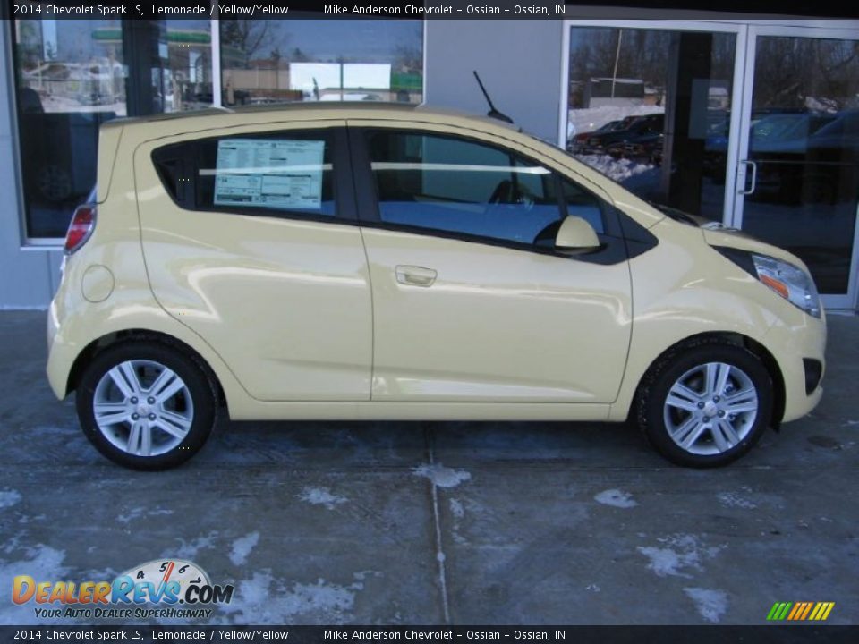 2014 Chevrolet Spark LS Lemonade / Yellow/Yellow Photo #2