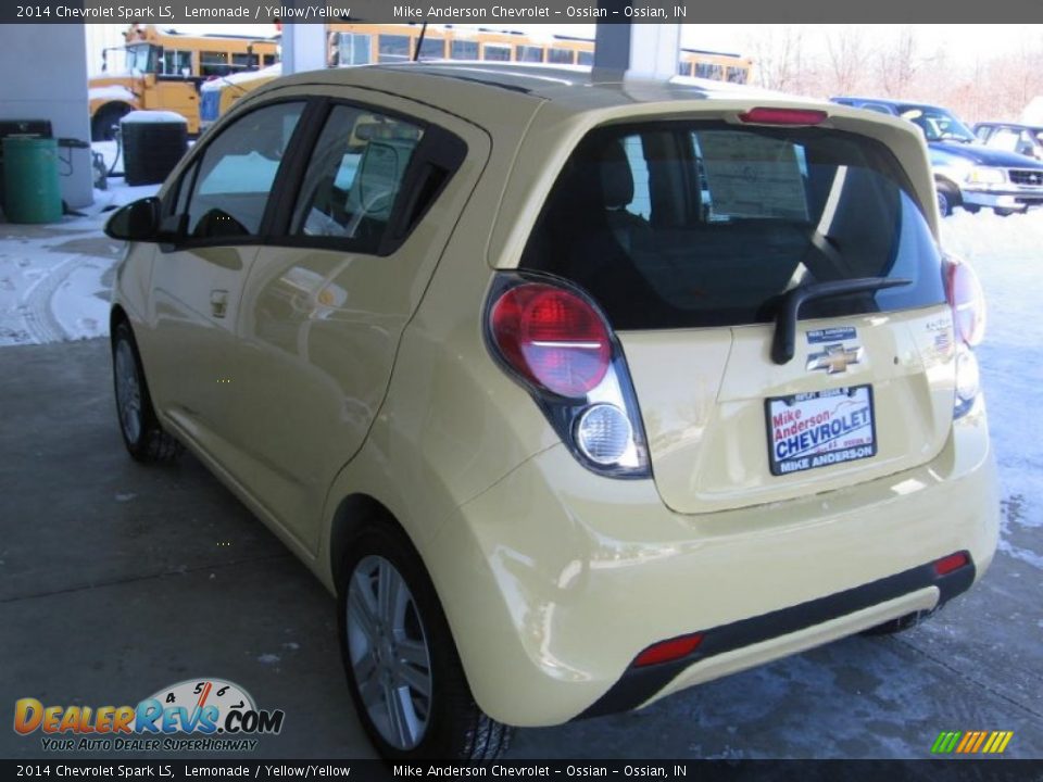 2014 Chevrolet Spark LS Lemonade / Yellow/Yellow Photo #3