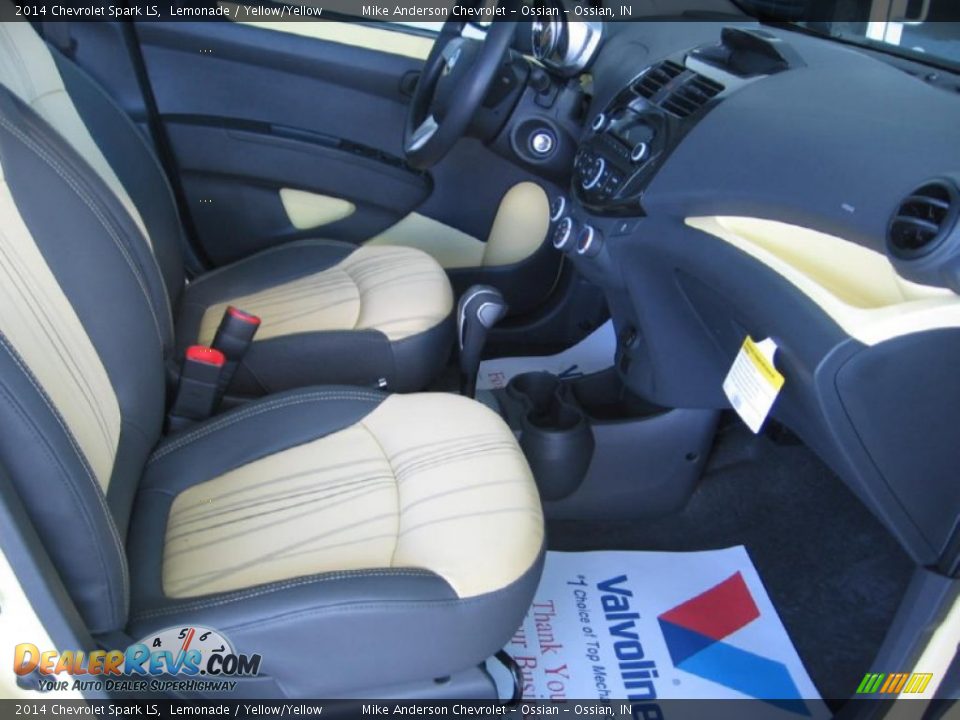 2014 Chevrolet Spark LS Lemonade / Yellow/Yellow Photo #9