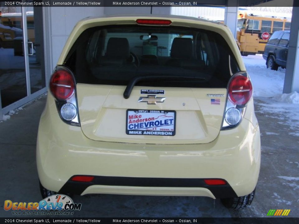 2014 Chevrolet Spark LS Lemonade / Yellow/Yellow Photo #16